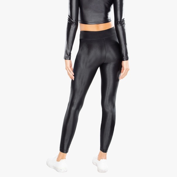 Black size S Lustrous High Rise Athletic Leggings by KORAL - Picture 5 of 5